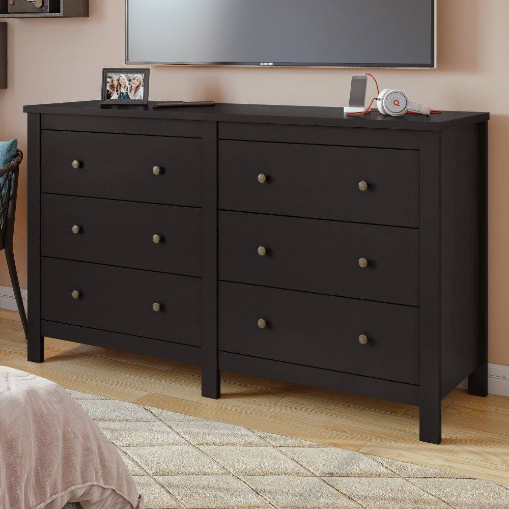 Cômoda 06 Gavetas Maggiore Preto Fosco Lopas